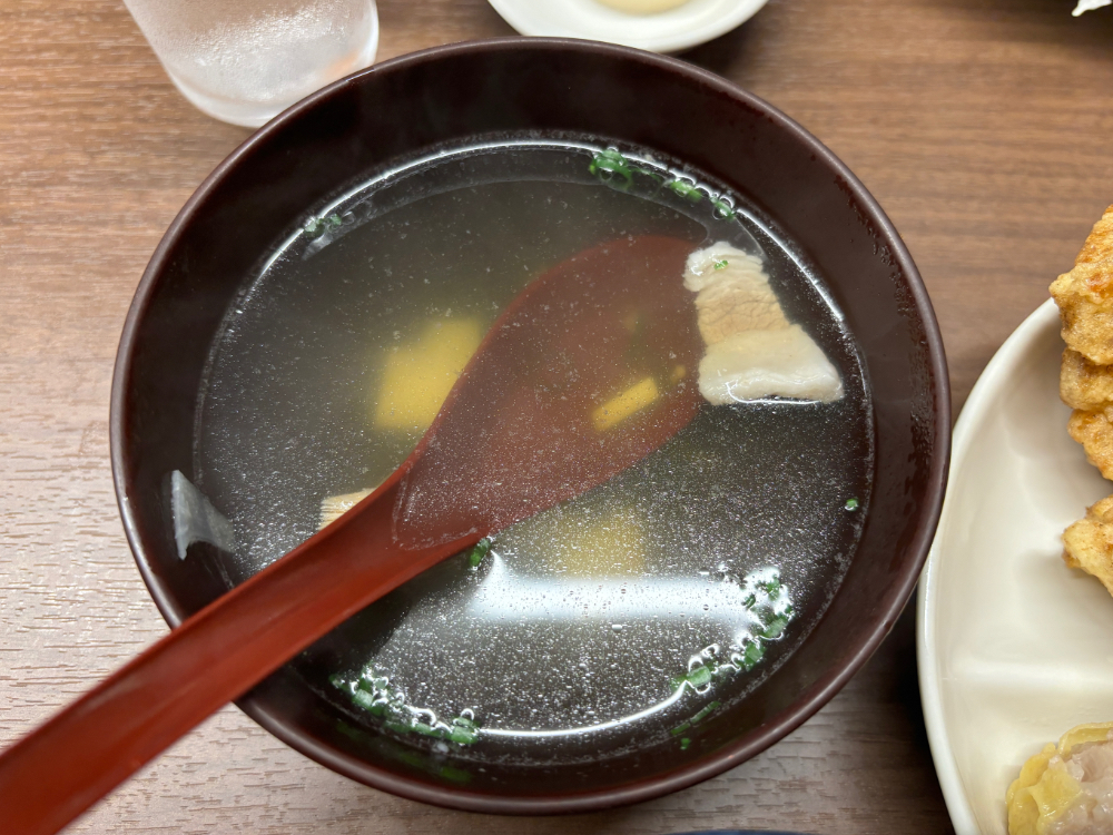 定食に付くスープの紹介