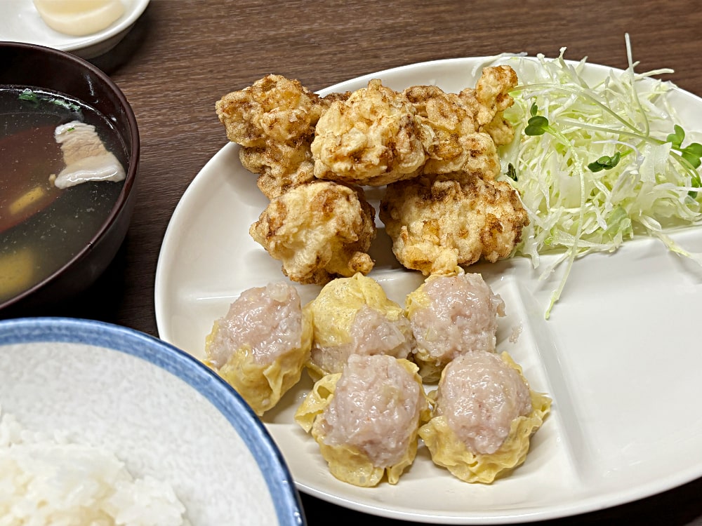 えび天定食のセット内容