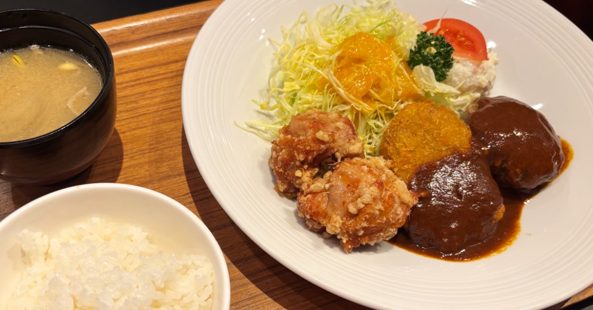 難波駅直結！心斎橋ミツヤ系列の洋食ランチ「ハンバール なんばウォーク店」